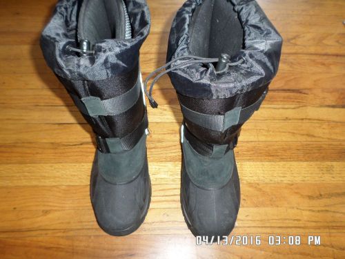 Mens baffin black impact snow boots~polar proven~size 11