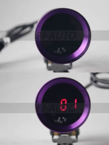 37mm water temperature gauge/racing meter w/sensor micro purple