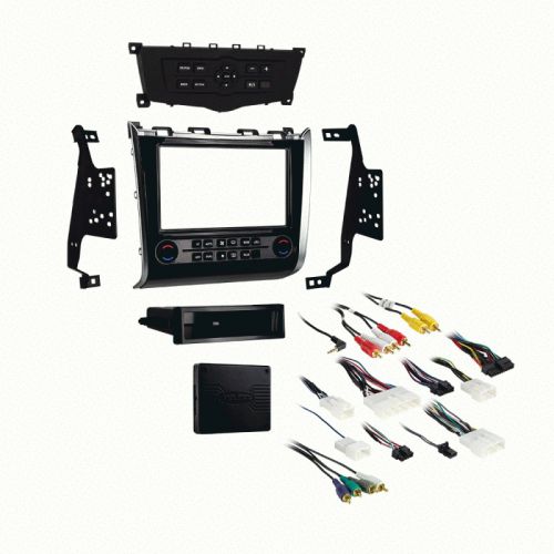 Metra 99-7627hg 2013-up fits nissan pathfinder single double dash kit - black