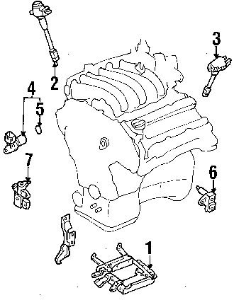 Nissan\infiniti 2373131u11 genuine oem crankshaft position sensor