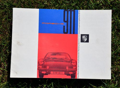 Original 1965 the first porsche 911 brochure!  rare!