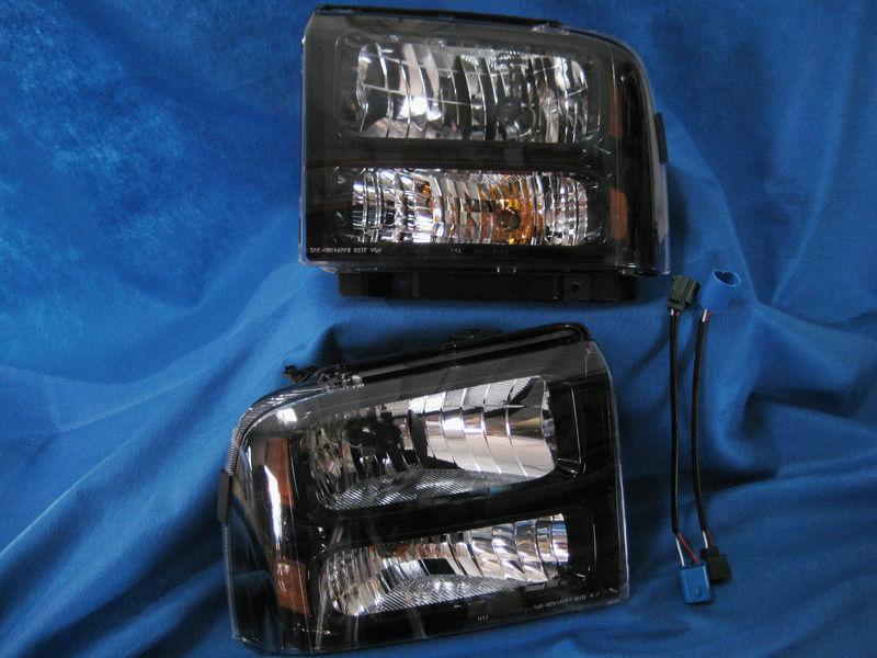 99-04 superduty excursion conversion 07 harley headlamps headlights 00 01 02 03 