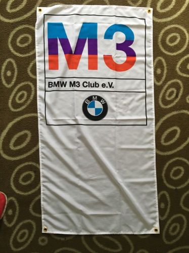 Bmw m3 banner flag - motorsport alpina hartge m5 mtechnic m535i m6 dtm e30 m1