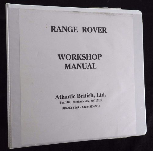 1988 1989 1990 1991 range rover classic service repair manual factory printing