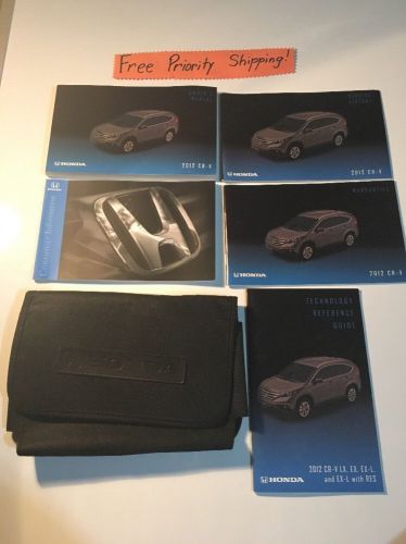 2012 honda cr-v owners manual w/case. #0048 free priority shipping!