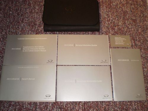 2013 infiniti fx 35 50 complete suv owners manual books guide case all models