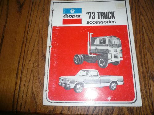 1973 mopar truck accessories sales book - vintage