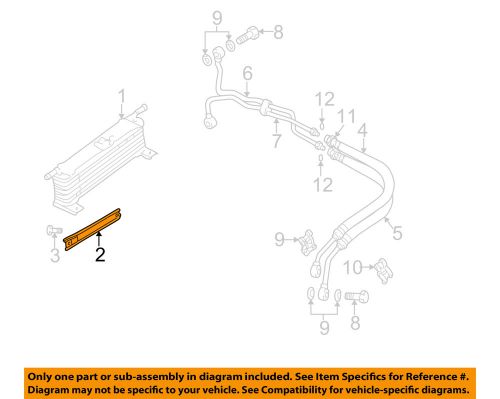 Mitsubishi oem 03-06 montero 3.8l engine oil cooler-oil cooler bracket mr529253