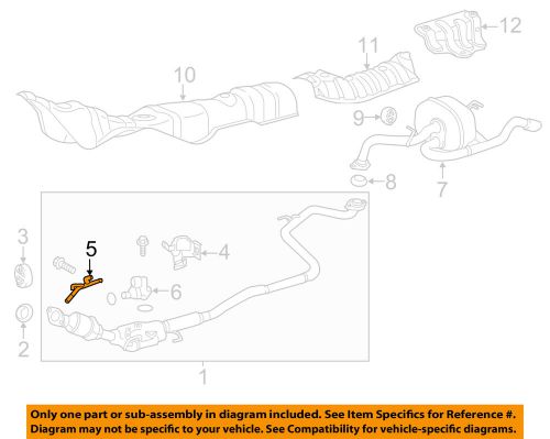 Toyota oem 12-15 prius c 1.5l-l4 exhaust-pipe 1740221010