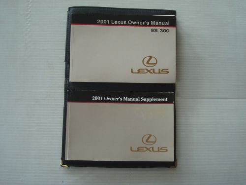 2001 lexus es300 owner&#039;s manual, owner&#039;s manual supplement &amp; pouch