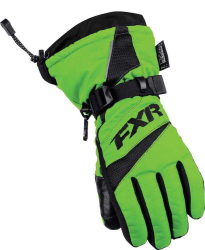 New fxr-snow helix race youth insulated gloves, electric lime, youth small/sm