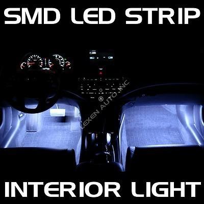 Led w3 white 2x 12" interior strip footwell light under dash bulb smd exterior d