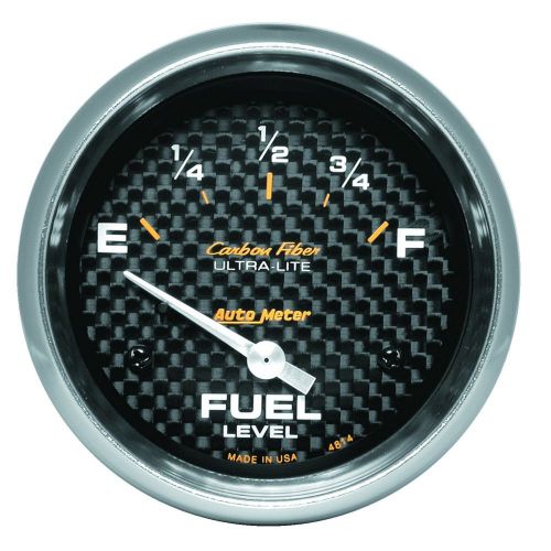 Auto meter 4814 carbon fiber; electric fuel level gauge