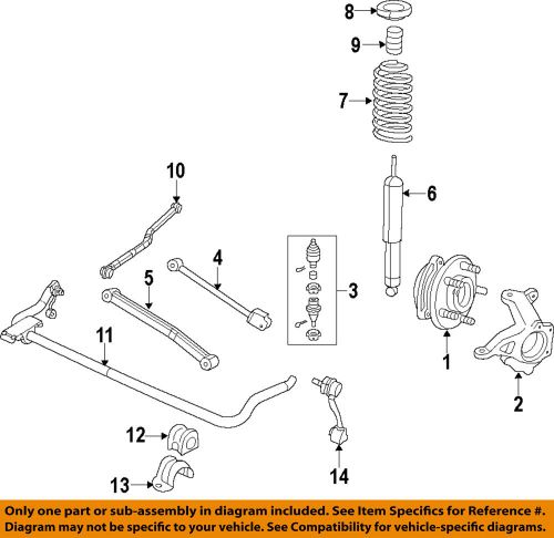 Jeep chrysler oem 12-15 wrangler-front hub &amp; bearing 52060398ae