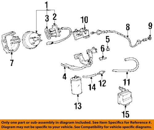 Honda oem 97-01 prelude 2.2l-l4 cruise control system-vacuum tank 36625p5ma01