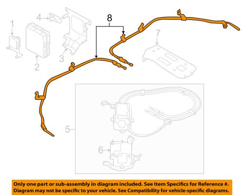 Nissan oem 11-13 leaf parking brake-rear cable 365303na0a