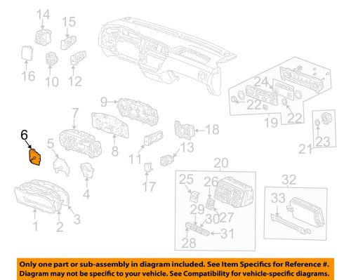 Honda oem 02-04 odyssey-tachometer 78125s0xa31