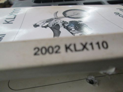 Kawasaki 2002 klx110 klx 110        repair service manual oem