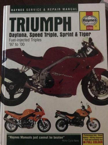 Haynes service and repair manual triumph 97-00