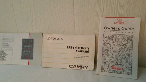 1994 toyota  camry  oem  owner&#039;s  manual  + guides.