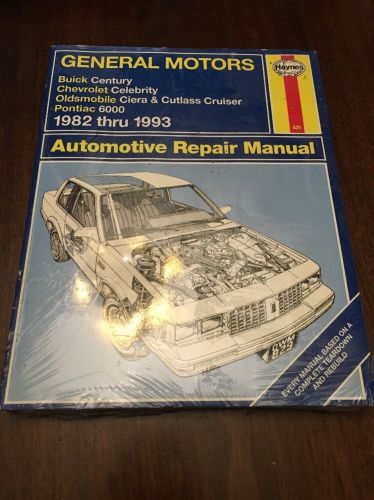 Haynes-general motors--1982 thru 1993 repair manual for buick century-chevrolet