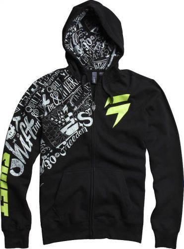 Shift masked mens zip up hoody black