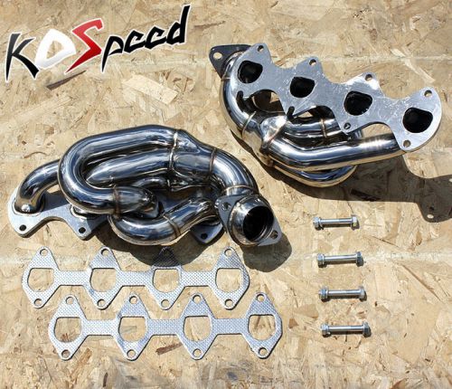 4.6 gt stainless steel header exhaust manifold 05-10 ford mustang gt 281 sohc v8