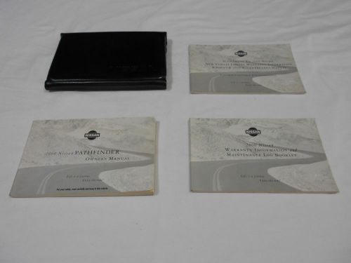 2000 nissan pathfinder owner manual 3/pc set&amp; black nissan tri-fold factory case