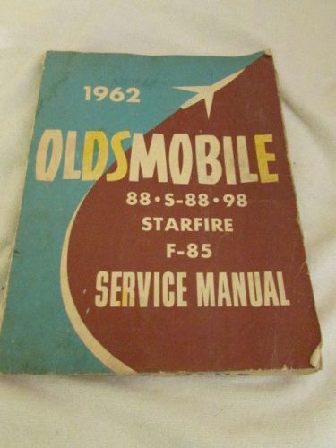 1962 oldsmobile shop manual service book original rare gm repair manual