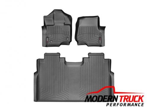 Weathertech floorliner for 2015-2016  ford f-150 supercrew bucket - black