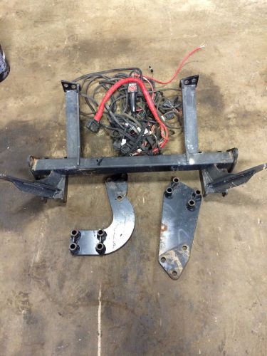 Western plow frame and wire harnes