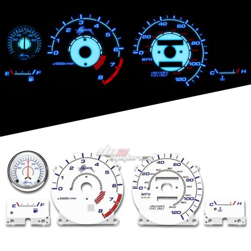 Reverse indiglo glow gauge dash face for 95-97 nissan altima w/o hud display