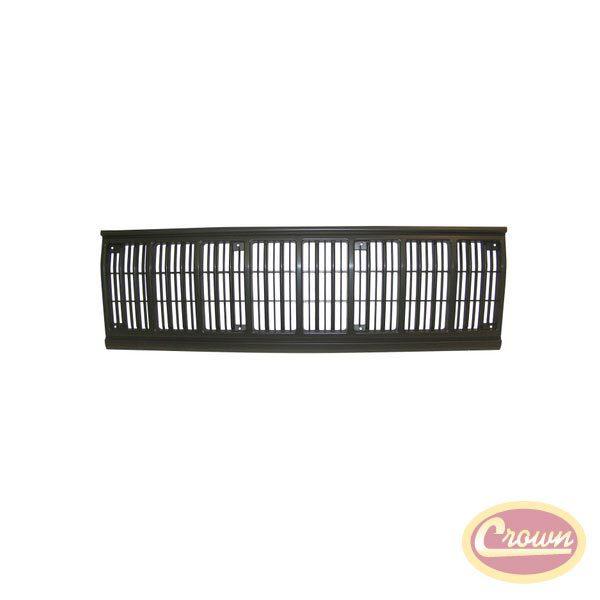 Cherokee radiator grille, black - crown# 55054945