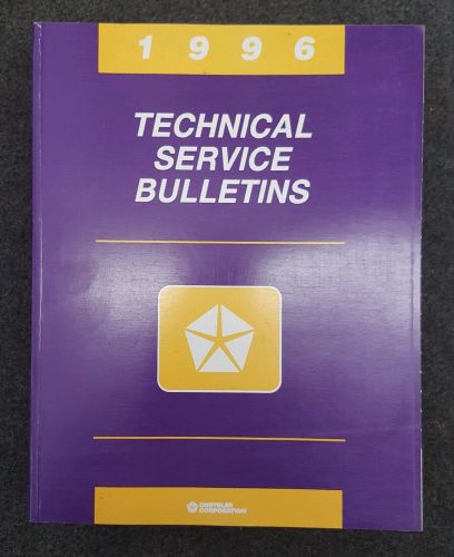 1996 chrysler corp. full line factory tecnical service bulletins manual