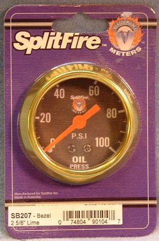 Splitfire lime replacement bezel 2-5/8 inch new sb207