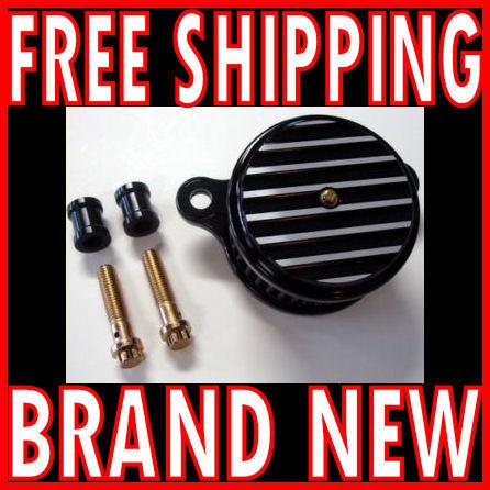 Joker finned black air cleaner intake harley 883 1200 iron sportster nightster