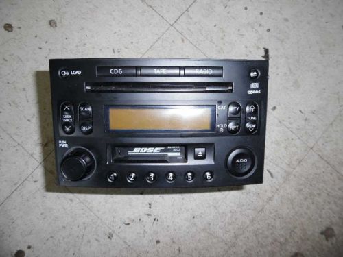 04 nissan 350z bose 6 disc radio cd player cassette oem 28188ce801