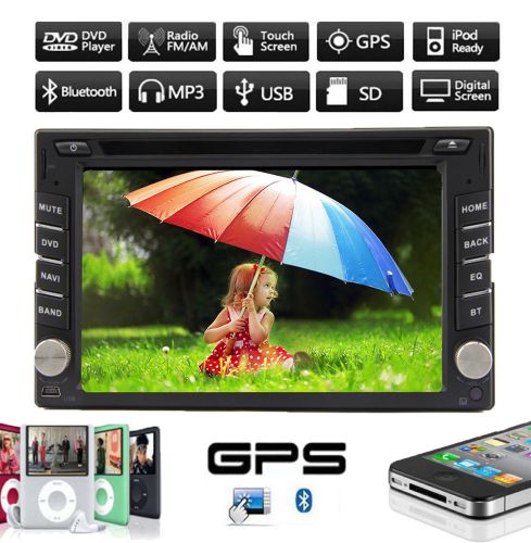 Gps  navigation 2 din hd car dvd player in dash auto radio stereo bluetooth ipod