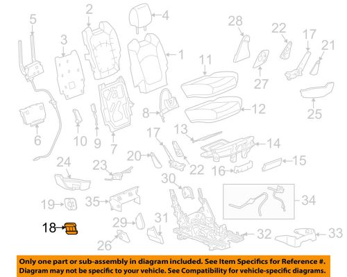 Gm oem second row seats-bezel 15901771