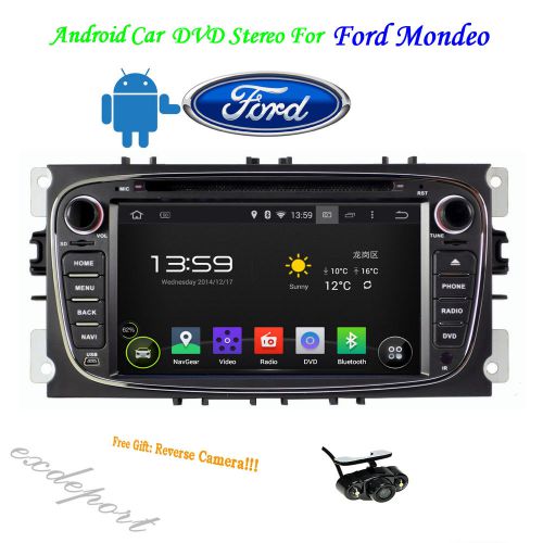 Android 4.4 car gps dvd for ford mondeo focus s-max dual core wifi 3g + camera