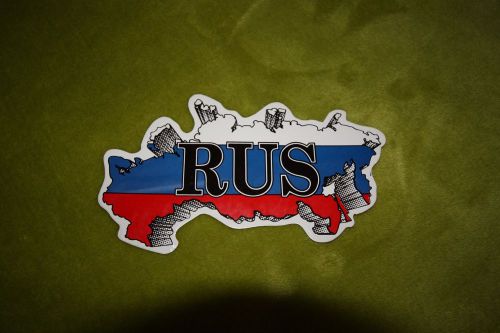 Unique russia automotive bumper sticker (made in russia)