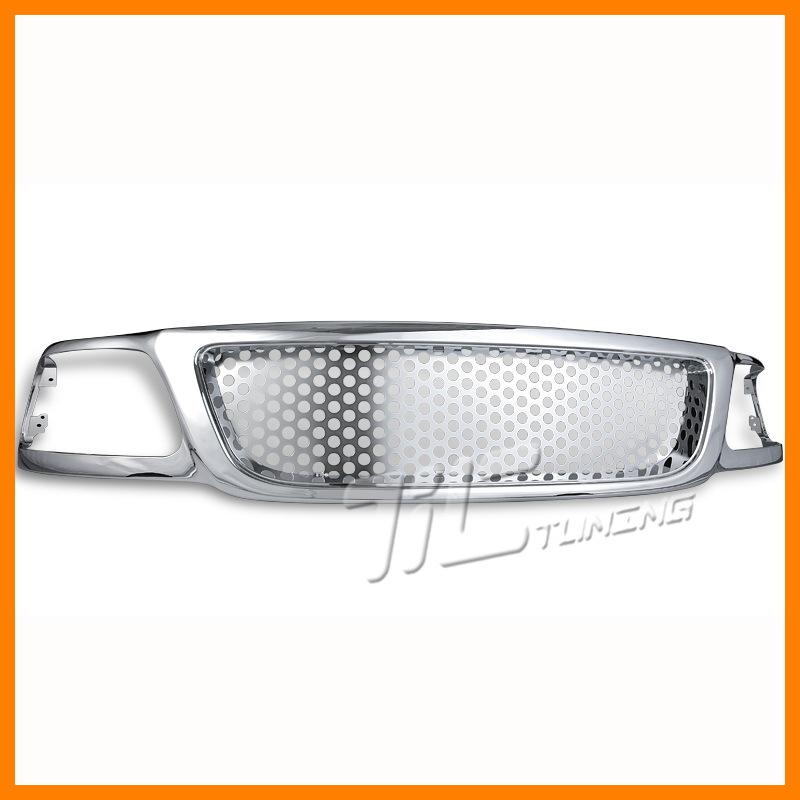 Euro ford expedition suv mesh style chrome front grille bumper replacement