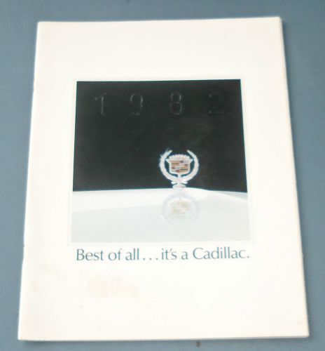 1982 cadillac full model line up sales brochure..36 pages..