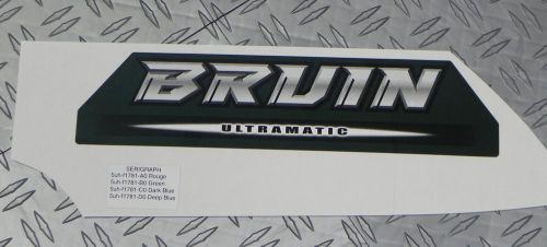 Yamaha &#039;bruin ultramatic&#039; graphic emblem for yfm35 bruin atv 2006 - green