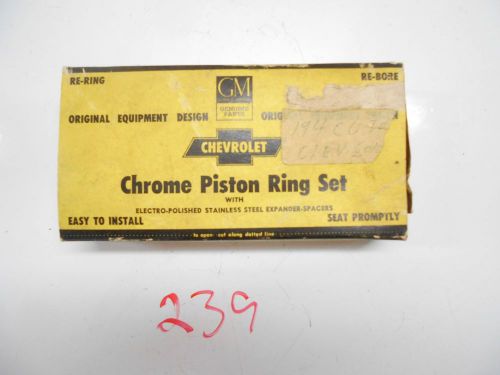 Gm 62-67 chevy ii chevelle malibu 6 cylinder 194 std piston ring set nos 3791712