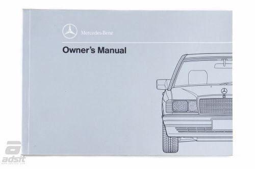 Mercedes-benz owner&#039;s manual 190e 2.3 190e 2.6 (6550598413) 1992