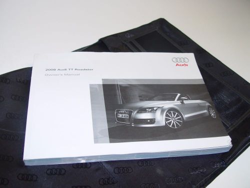 2008 audi tt roadster owners manual set portfolio with factory case oem