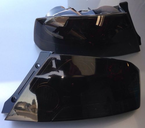 Mitsubishi lancer evolution 8  viii blk/smoke taillights left &amp; right complete