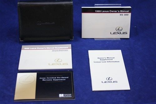 99 1999 lexus es300 owners manual set with case - free shipping