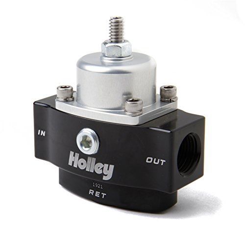 Holley 12-841 4.5-9 psi adjustable bypass billet fuel pressure regulator with